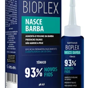 Tônico Crescimento Para Barba Softhair Bioplex 60ml Hortelã